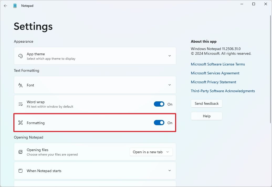 Hướng dẫn cách sử dụng Markdown trong ứng dụng Notepad trên Windows 11 12 su dung Markdown trong ung dung Notepad tren Windows 11 8