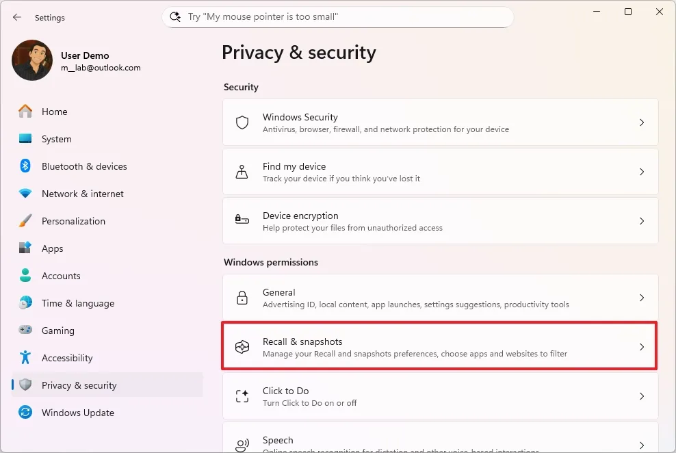 Hướng dẫn 4 cách nhanh chóng vô hiệu hóa vĩnh viễn Windows Recall trên Windows 11 19 4 cach nhanh chong vo hieu hoa vinh vien Windows Recall tren Windows 11 7