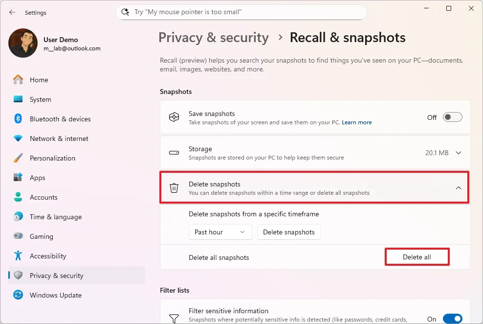 Hướng dẫn 4 cách nhanh chóng vô hiệu hóa vĩnh viễn Windows Recall trên Windows 11 16 4 cach nhanh chong vo hieu hoa vinh vien Windows Recall tren Windows 11 9