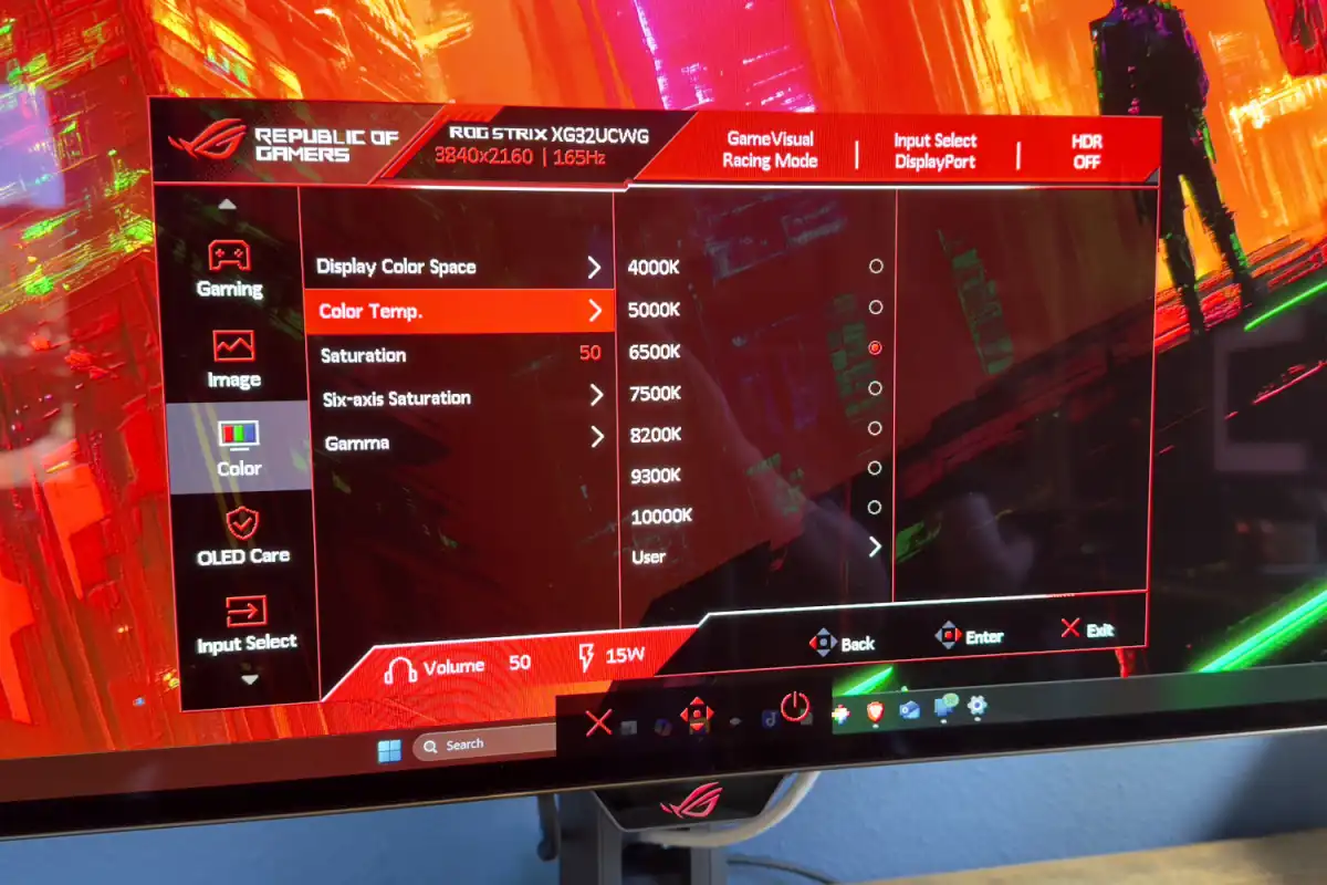 Đánh giá Asus ROG Strix OLED XG32UCWG: Màn hình dual-mode tỏa sáng rực rỡ 12 Asus ROG Strix OLED XG32UCWG 3