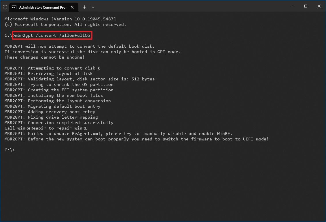 Cách chuyển từ MBR sang GPT và bật Secure Boot + TPM 2.0 trên Windows 10 21 Cach chuyen tu MBR sang GPT va bat Secure Boot TPM 2.0 tren Windows 10 9