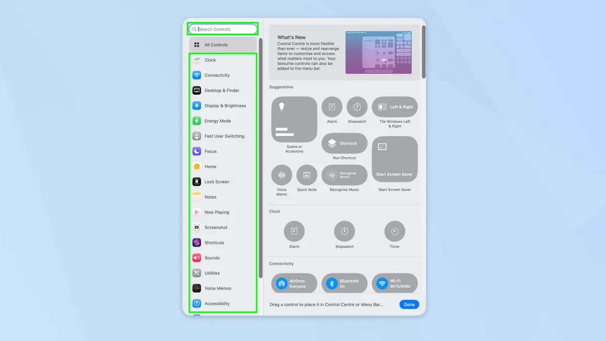 Cách tùy chỉnh Trung tâm điều khiển trong macOS Tahoe 26 12 Cach tuy chinh Trung tam dieu khien trong macOS Tahoe 26 3