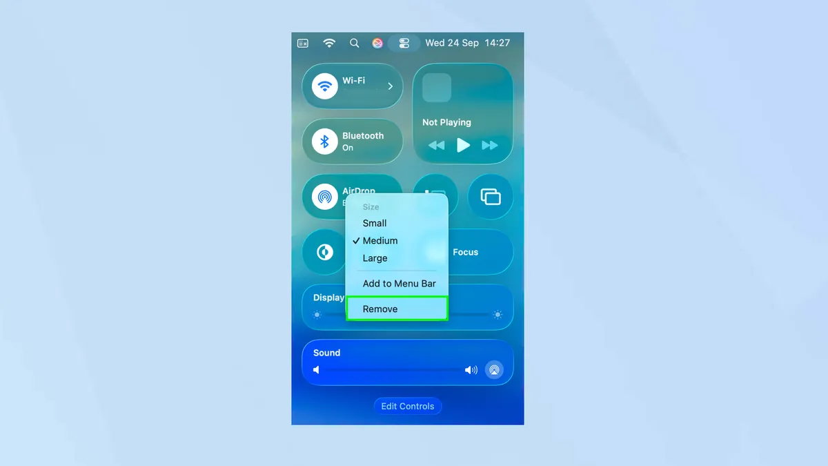 Cách tùy chỉnh Trung tâm điều khiển trong macOS Tahoe 26 16 Cach tuy chinh Trung tam dieu khien trong macOS Tahoe 26 7