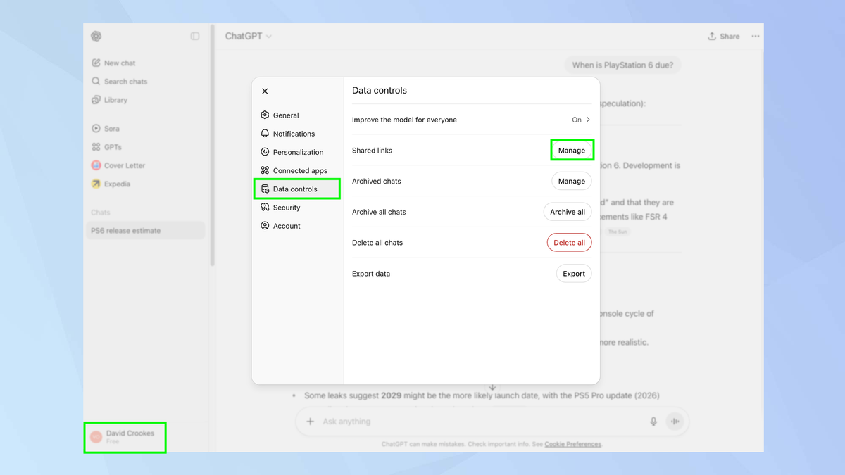 Chia sẻ đoạn chat trên ChatGPT có thể tiềm ẩn rủi ro về quyền riêng tư: Đây là cách sử dụng an toàn. 10 Chia se doan chat tren ChatGPT co the tiem an rui ro ve quyen rieng tu 5