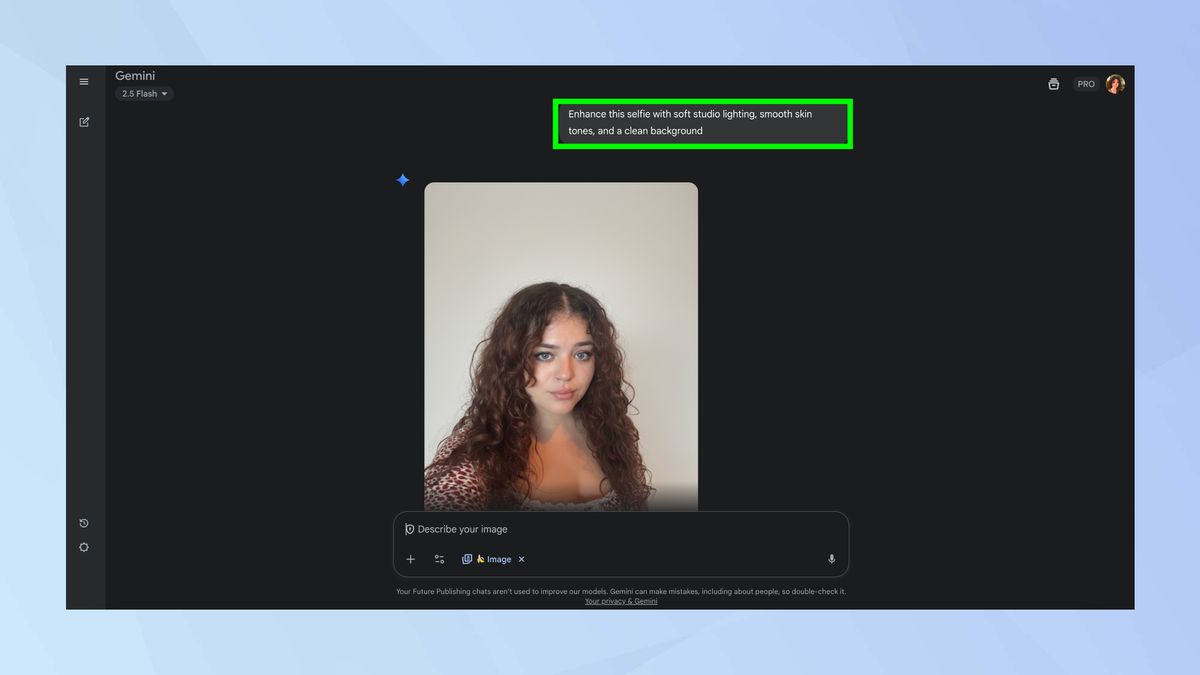 Dùng Google Gemini để biến những bức ảnh selfie thành tuyệt phẩm: Khám phá 5 gợi ý tuyệt vời này! 11 Dung Google Gemini de bien nhung buc anh selfie thanh tuyet pham 6