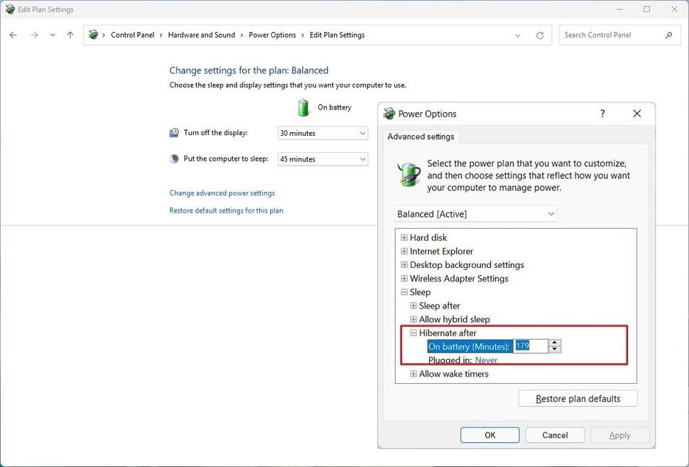 Hướng dẫn cách sử dụng chế độ ngủ đông để kéo dài thời lượng pin trên Windows 11 và Windows 10 48 Huong dan cach su dung che do ngu dong de keo dai thoi luong pin tren Windows 11 va Windows 10 21