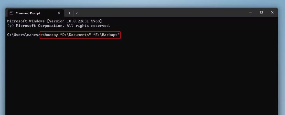 Hướng dẫn sử dụng robocopy để sao chép tệp tin trên windows 11 một cách ...