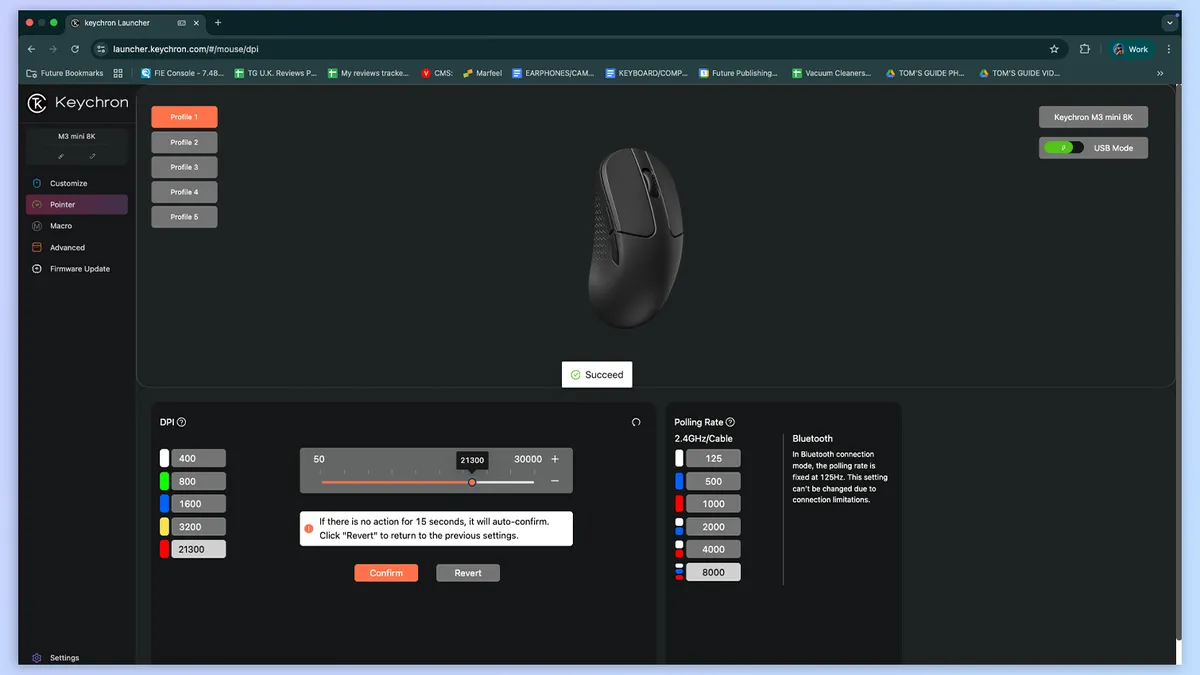 Đánh giá Keychron M3 Mini V2 8K: Chuột Gaming siêu nhẹ với cảm biến PixArt 3395 đỉnh cao 18 Keychron M3 Mini V2 8K 6