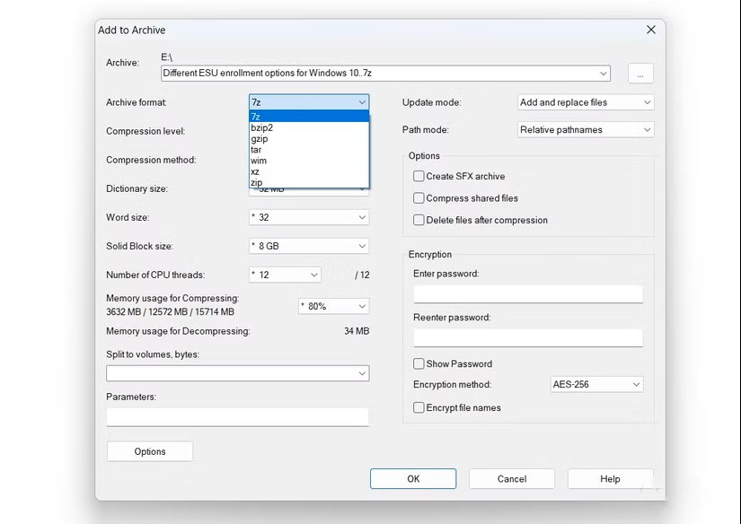 PeaZip Doi thu xung tam cua 7 Zip lieu co du suc thay the 3