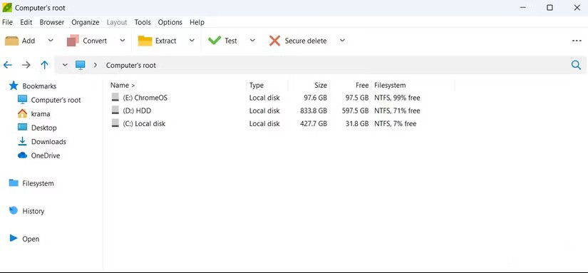 PeaZip Doi thu xung tam cua 7 Zip lieu co du suc thay the 5
