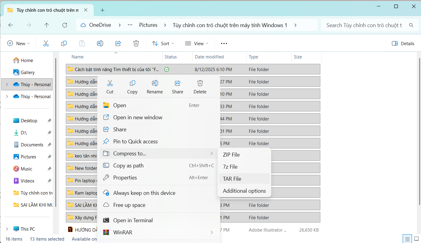 Cách nén File nhanh trên Windows không cần WinRAR 5 Screenshot 2025 09 18 175625