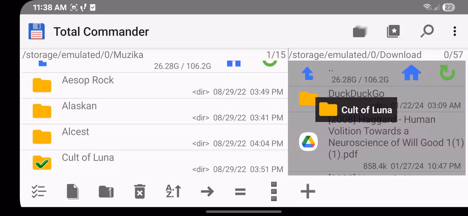 Total Commander Trinh quan ly tep hai ngan toi uu danh cho Android 5