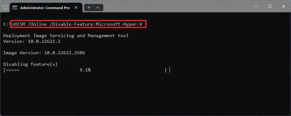 cach bat Hyper V tren Windows 11 8