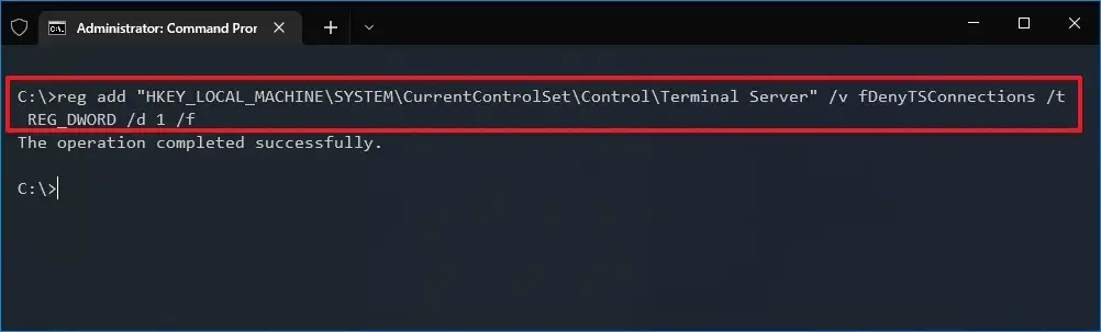 cach bat Remote Desktop bang Command Prompt tren Windows 10 1