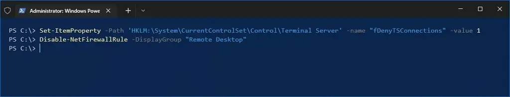 cach bat Remote Desktop tu PowerShell tren Windows 10 2
