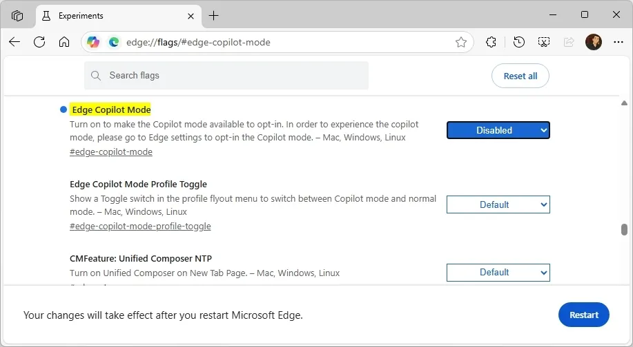 Hướng dẫn cách bật hoặc tắt chế độ Copilot cho Microsoft Edge trên Windows 11 11 cach bat hoac tat che do Copilot cho Microsoft Edge tren Windows 11 1