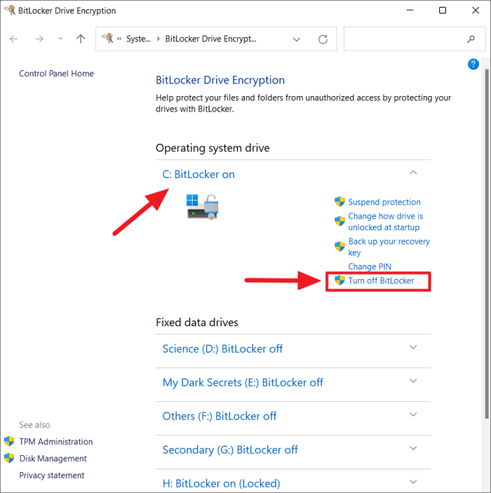 Hướng dẫn cách bật, tắt cấu hình Bitlocker cho Windows 11 9 cach bat tat cau hinh Bitlocker cho Windows 11 1