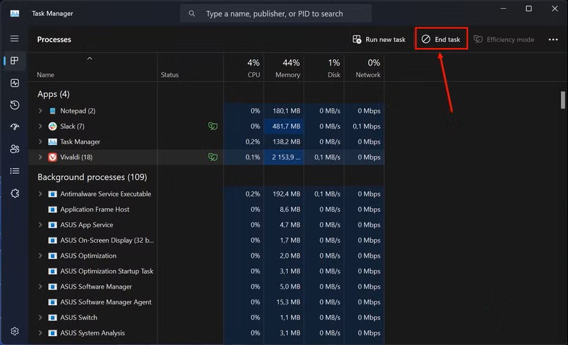 Hướng dẫn cách buộc thoát ứng dụng (Force-Quit) trong Windows 11 16 cach buoc thoat ung dung Force Quit trong Windows 11 8