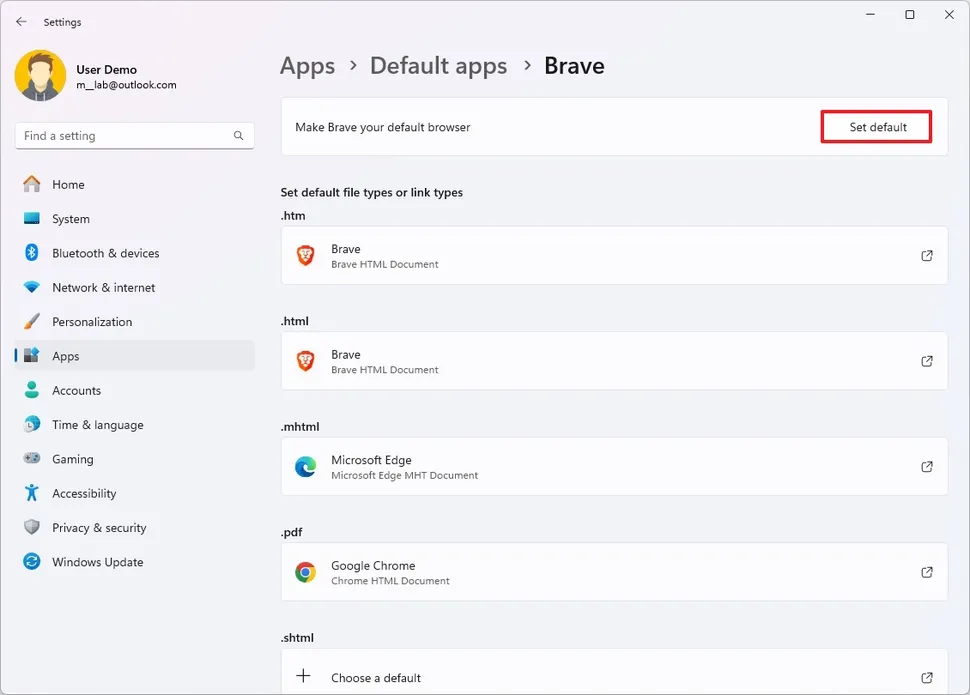 Hướng dẫn cách cài đặt trình duyệt web mặc định trên Windows 11 và Windows 10 9 cach cai dat trinh duyet web mac dinh tren Windows 11 va Windows 10 1