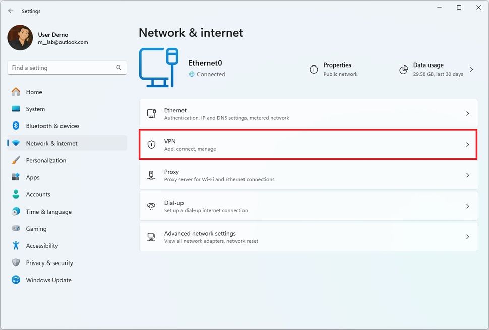 Hướng dẫn cách cấu hình VPN thủ công trên Windows 11 và Windows 10 36 cach cau hinh VPN thu cong tren Windows 11 va Windows 10 3