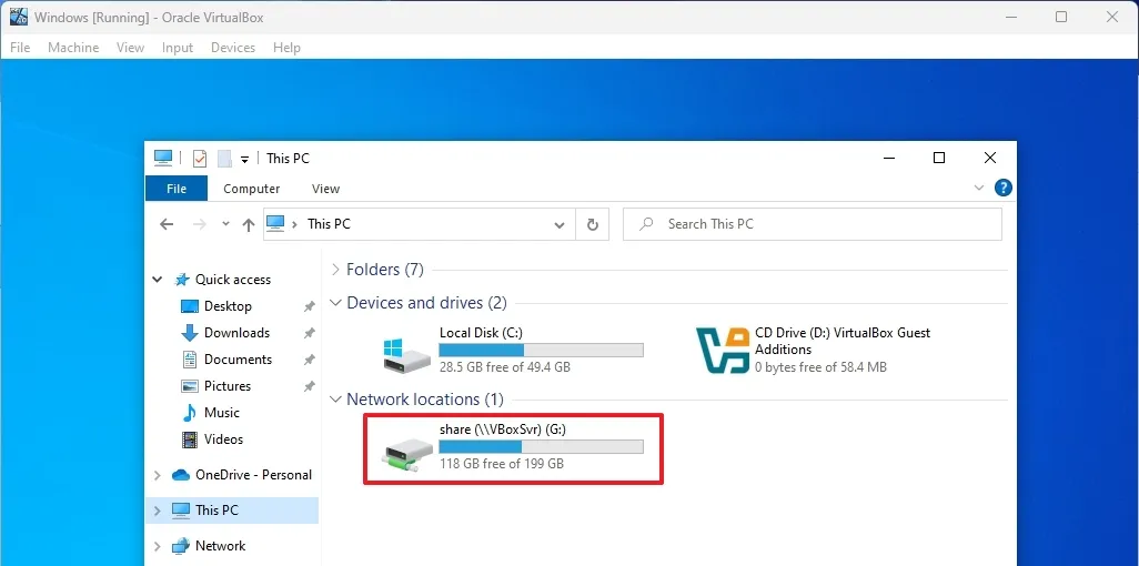 Hướng dẫn cách chia sẻ thư mục giữa máy chủ và máy ảo trong Virtualbox trên Windows 11 và 10 15 cach chia se thu muc giua may chu va may ao trong Virtualbox tren Windows 11 va 10 3
