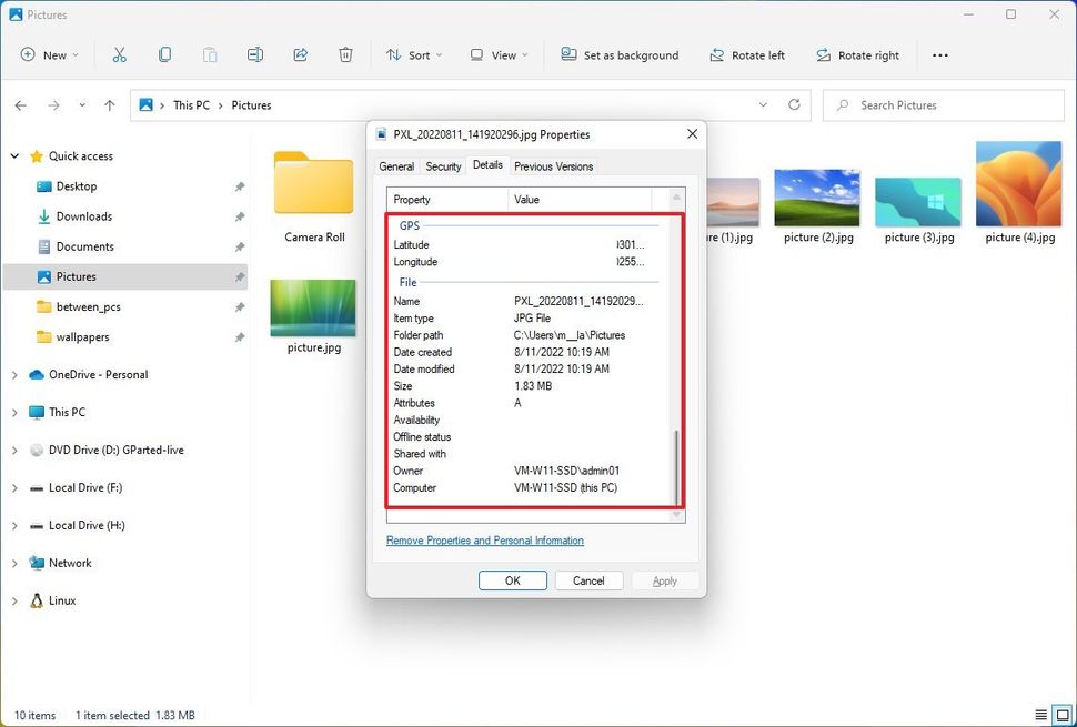 Hướng dẫn cách chỉnh sửa siêu dữ liệu hình ảnh trên Windows 11 và Windows 10 25 cach chinh sua sieu du lieu hinh anh tren Windows 11 va Windows 10 5