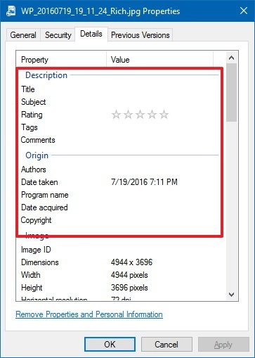 Hướng dẫn cách chỉnh sửa siêu dữ liệu hình ảnh trên Windows 11 và Windows 10 30 cach chinh sua sieu du lieu hinh anh tren Windows 11 va Windows 10 6