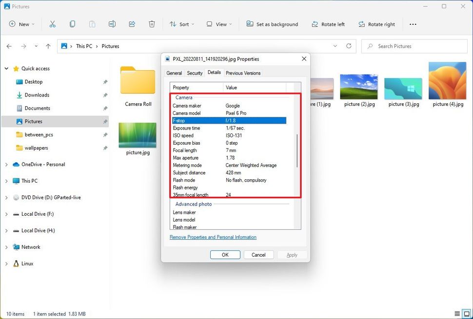 Hướng dẫn cách chỉnh sửa siêu dữ liệu hình ảnh trên Windows 11 và Windows 10 23 cach chinh sua sieu du lieu hinh anh tren Windows 11 va Windows 10 7
