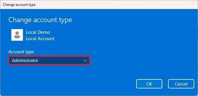 cach chuyen tu tai khoan Microsoft sang tai khoan cuc bo tren Windows 11 5