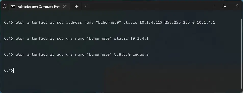 cach dat dia chi IP tinh tren Windows 11 16