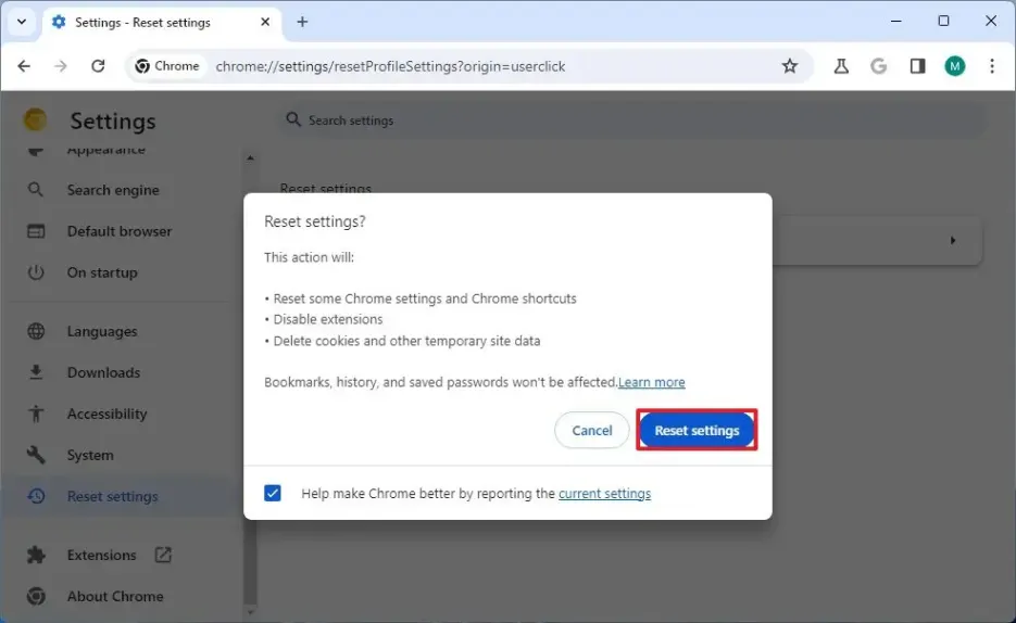 Hướng dẫn chi tiết cách đặt lại cài đặt Google Chrome về mặc định 6 cach dat lai cai dat Google Chrome ve mac dinh 2