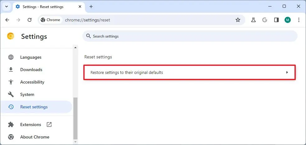 Hướng dẫn chi tiết cách đặt lại cài đặt Google Chrome về mặc định 5 cach dat lai cai dat Google Chrome ve mac dinh 3
