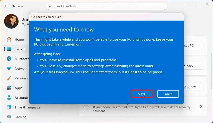 Hướng dẫn cách gỡ cài đặt Windows 11 25H2 một cách an toàn 15 cach go cai dat Windows 11 25H2 mot cach an toan 3