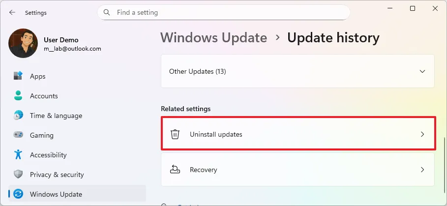 Hướng dẫn cách gỡ cài đặt Windows 11 25H2 một cách an toàn 11 cach go cai dat Windows 11 25H2 mot cach an toan 6