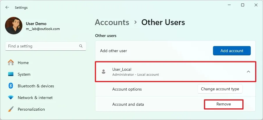 cach khac phuc su co tai khoan bang cach chuyen doi ho so tren Windows 11 7