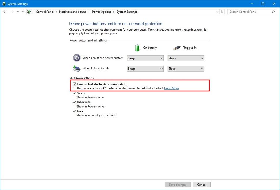 cach lam cho may tinh Windows 10 khoi dong nhanh hon voi tinh nang Fast Startup 6