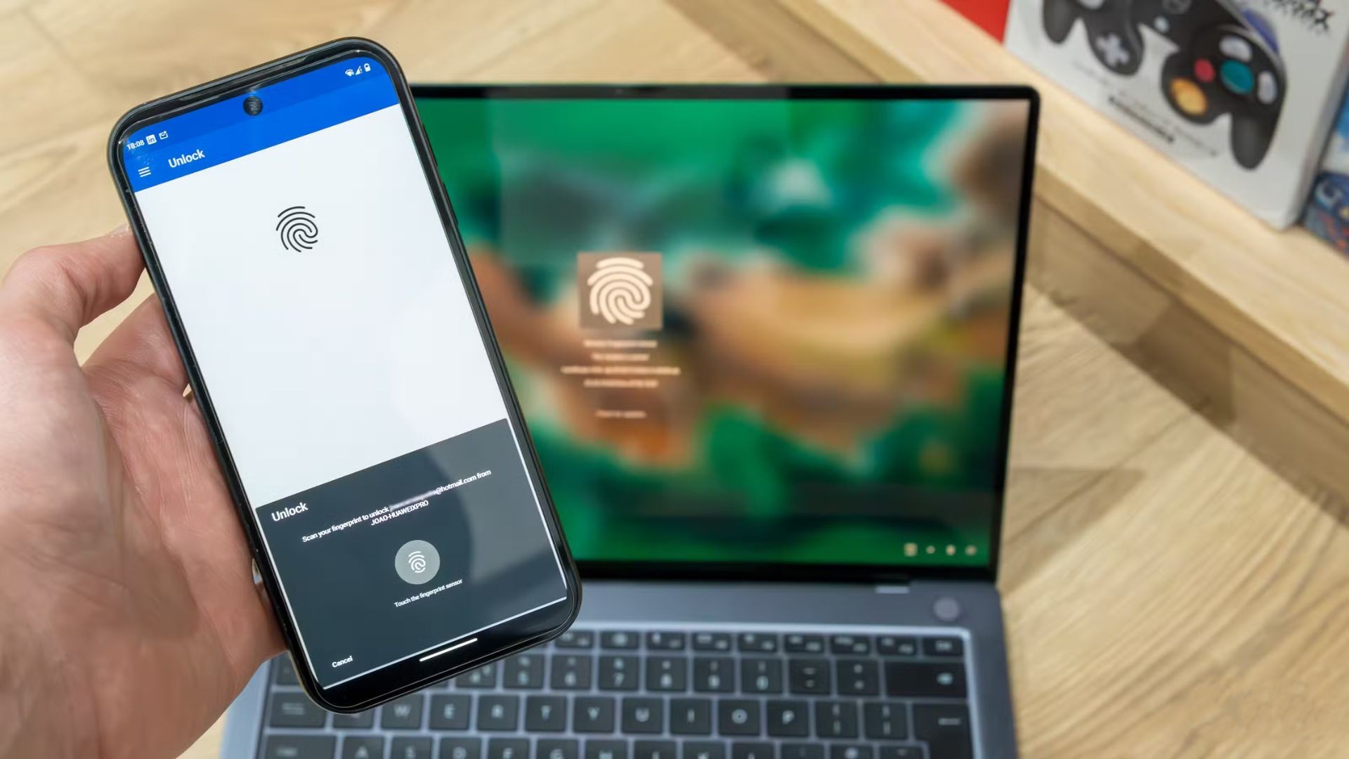Hướng dẫn cách mở khóa máy tính Windows từ xa bằng cảm biến vân tay trên điện thoại Android 1 cach mo khoa may tinh Windows tu xa bang cam bien van tay tren dien thoai Android 7