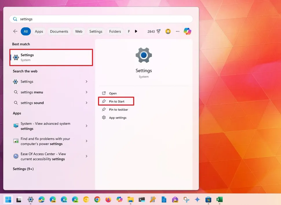 cach mo ung dung cai dat tren Windows 11 13
