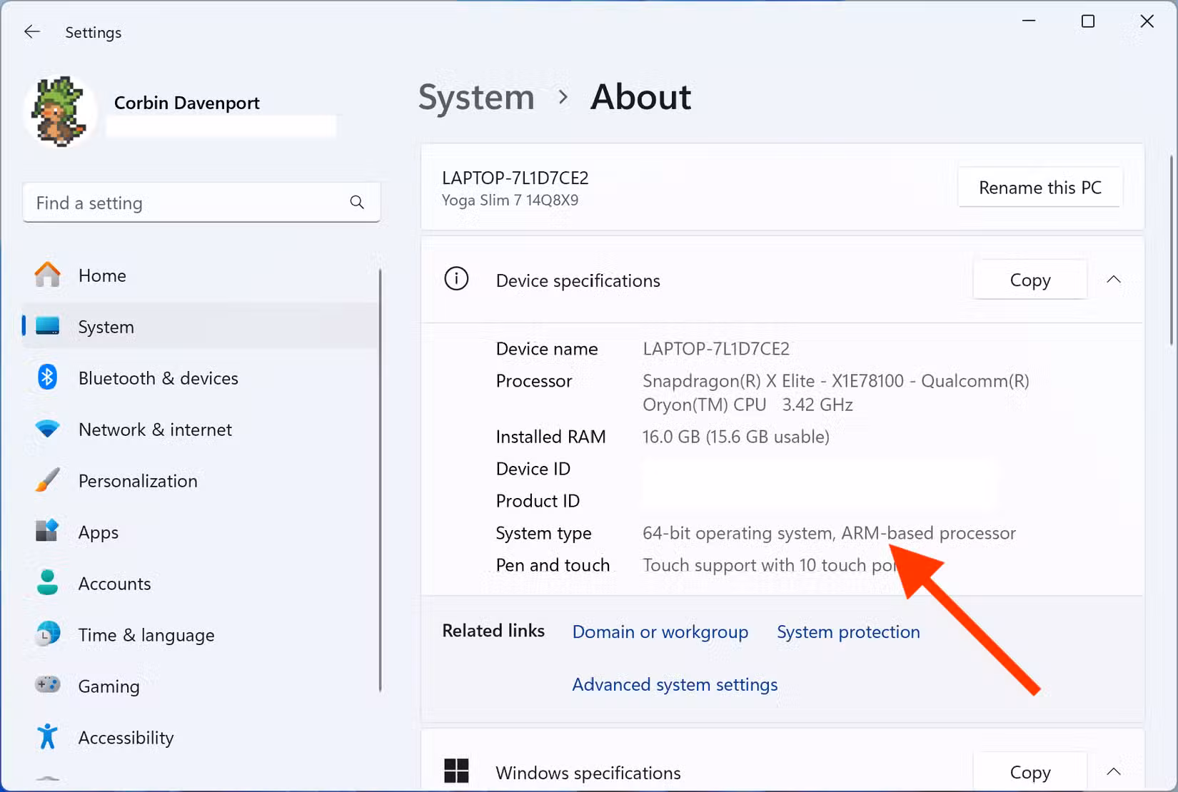 cach nhan biet may tinh Windows on ARM 3