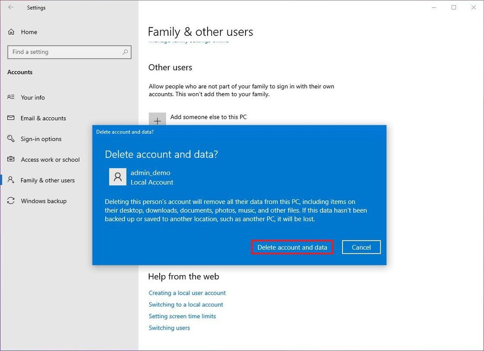 Hướng dẫn cách quản lý cài đặt tài khoản người dùng trên Windows 11 và Windows 10 194 cach quan ly cai dat tai khoan nguoi dung tren Windows 11 va Windows 10 3