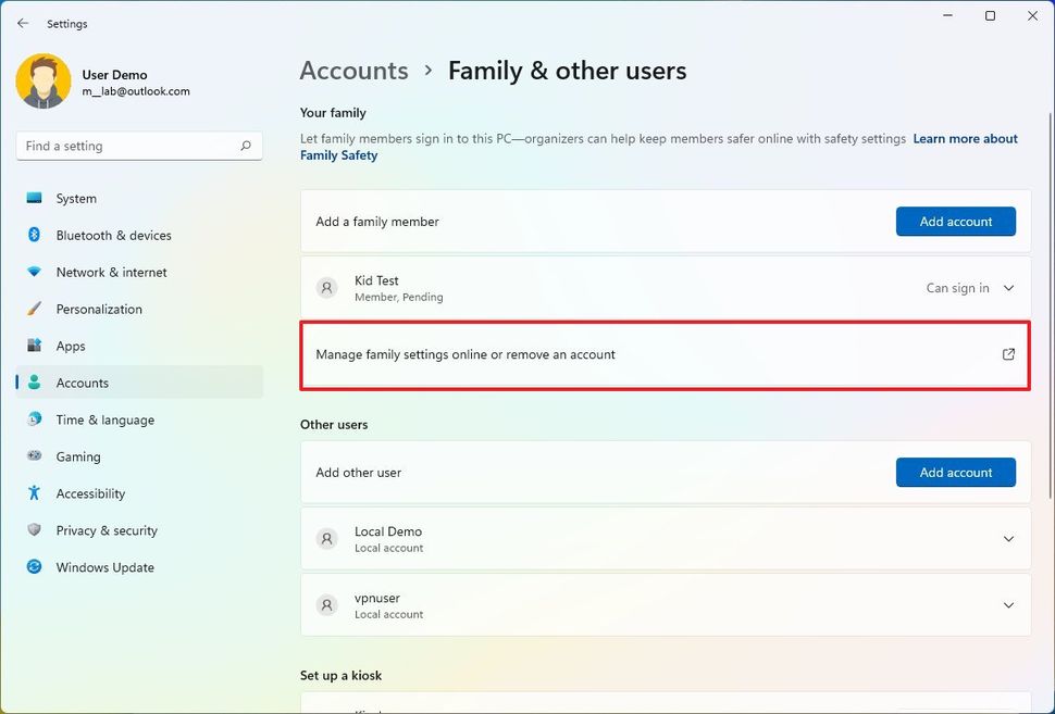 Hướng dẫn cách quản lý cài đặt tài khoản người dùng trên Windows 11 và Windows 10 155 cach quan ly cai dat tai khoan nguoi dung tren Windows 11 va Windows 10 42