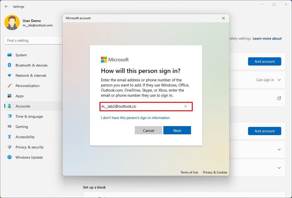 Hướng dẫn cách quản lý cài đặt tài khoản người dùng trên Windows 11 và Windows 10 146 cach quan ly cai dat tai khoan nguoi dung tren Windows 11 va Windows 10 49