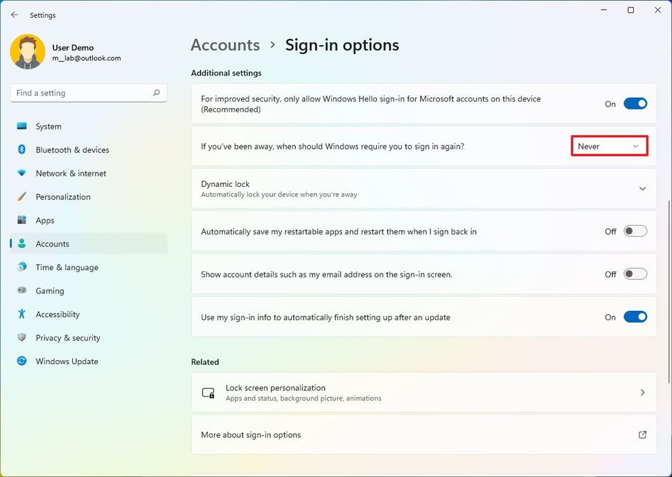 Hướng dẫn cách quản lý cài đặt tài khoản người dùng trên Windows 11 và Windows 10 119 cach quan ly cai dat tai khoan nguoi dung tren Windows 11 va Windows 10 75