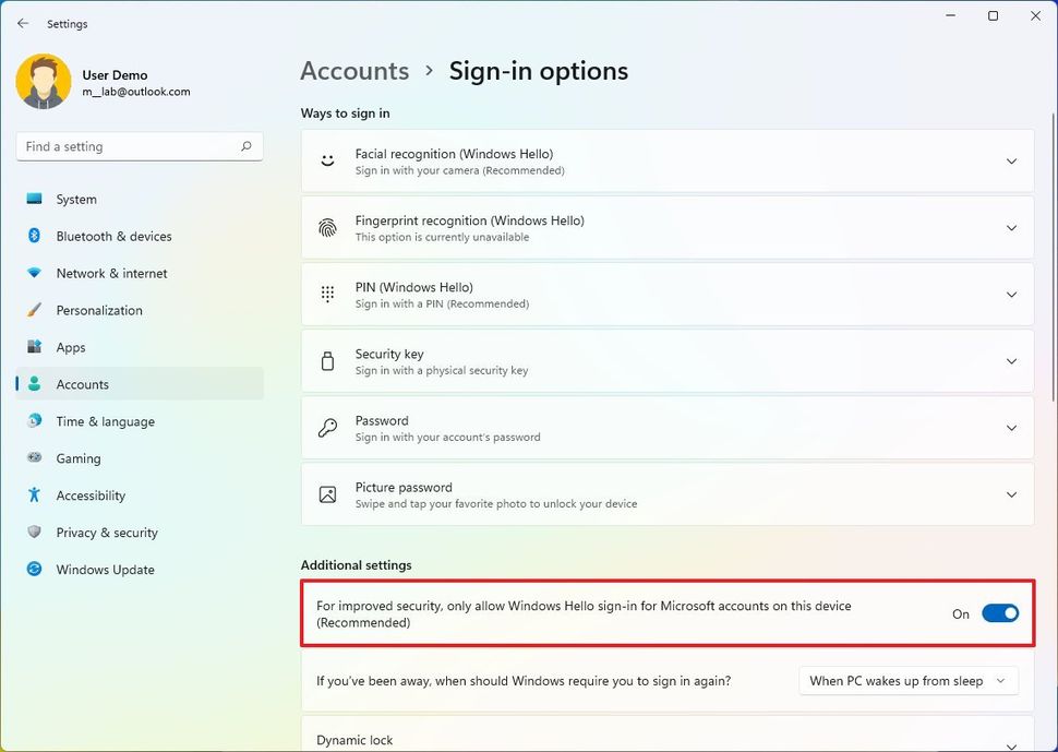 Hướng dẫn cách quản lý cài đặt tài khoản người dùng trên Windows 11 và Windows 10 117 cach quan ly cai dat tai khoan nguoi dung tren Windows 11 va Windows 10 77