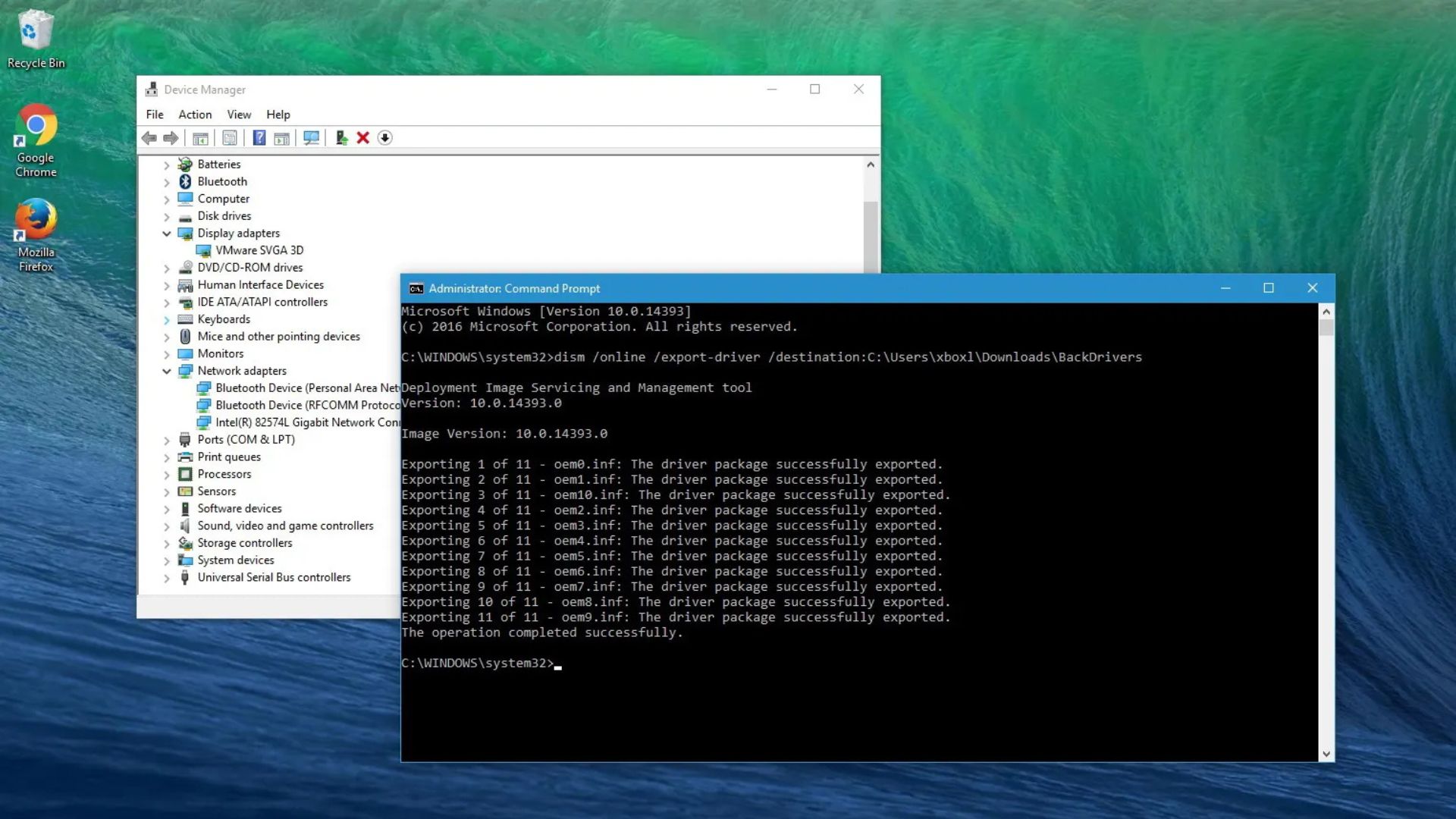 Hướng dẫn cách sao lưu trình điều khiển bằng Command Prompt trên Windows 10 1 cach sao luu trinh dieu khien bang Command Prompt tren Windows 10 1