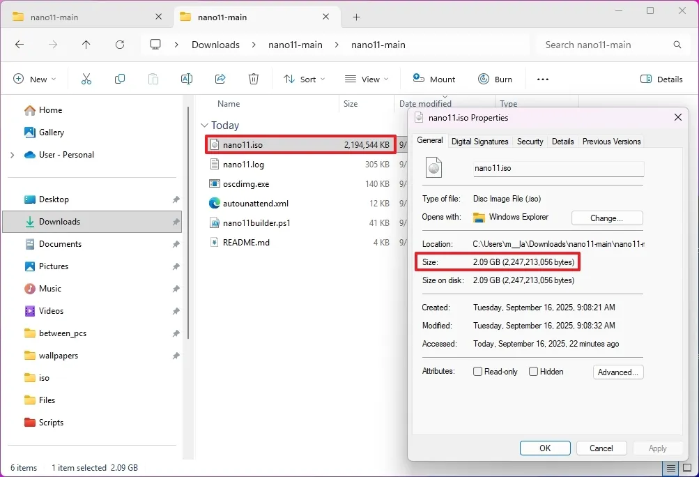 cach su dung Nano11 Builder de tao tep ISO Windows 11 don gian 1