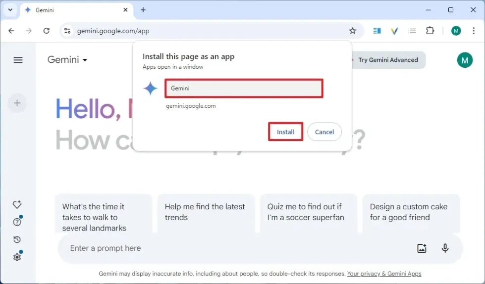 Hướng dẫn cách tải Google Gemini về máy tính Windows 11 và 10 dưới dạng ứng dụng 16 cach tai Google Gemini ve may tinh Windows 11 va 10 duoi dang ung dung 2