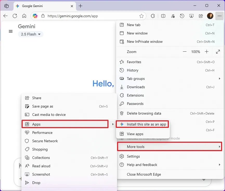Hướng dẫn cách tải Google Gemini về máy tính Windows 11 và 10 dưới dạng ứng dụng 10 cach tai Google Gemini ve may tinh Windows 11 va 10 duoi dang ung dung 7