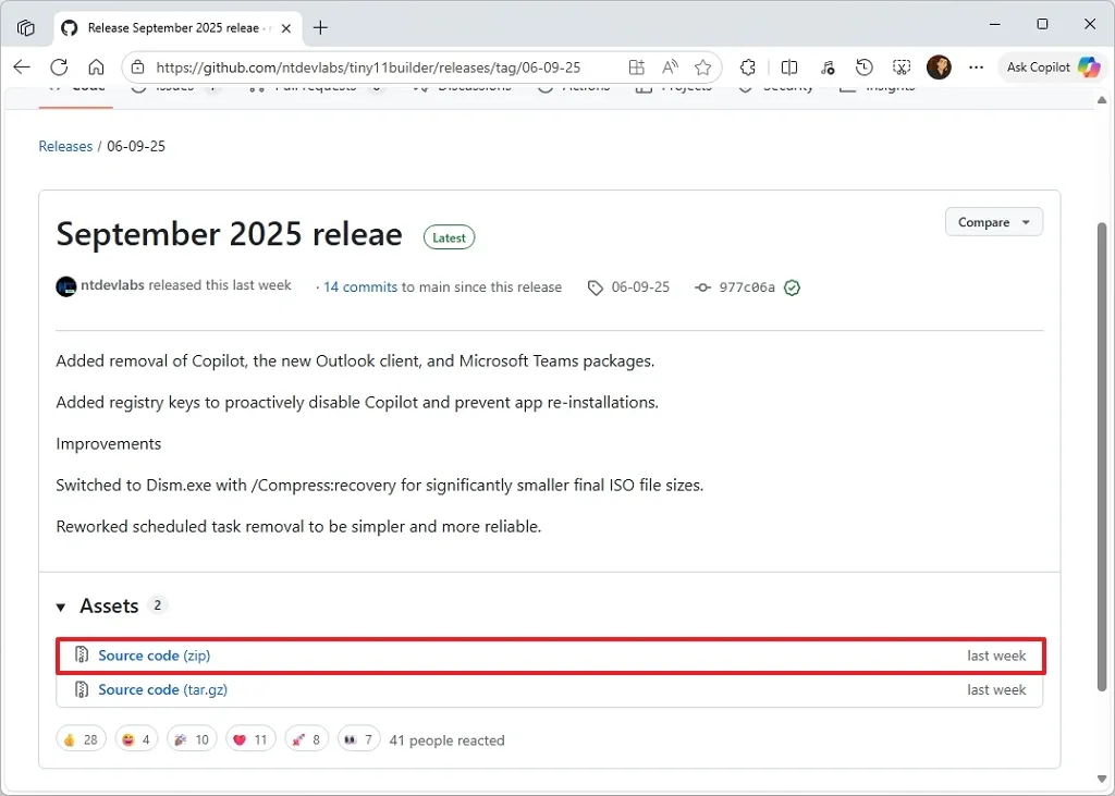 Hướng dẫn cách tải xuống Tiny11 ISO cho Windows 11 25H2 (bản xem trước) 31 cach tai xuong Tiny11 ISO cho Windows 11 25H2 ban xem truoc 15