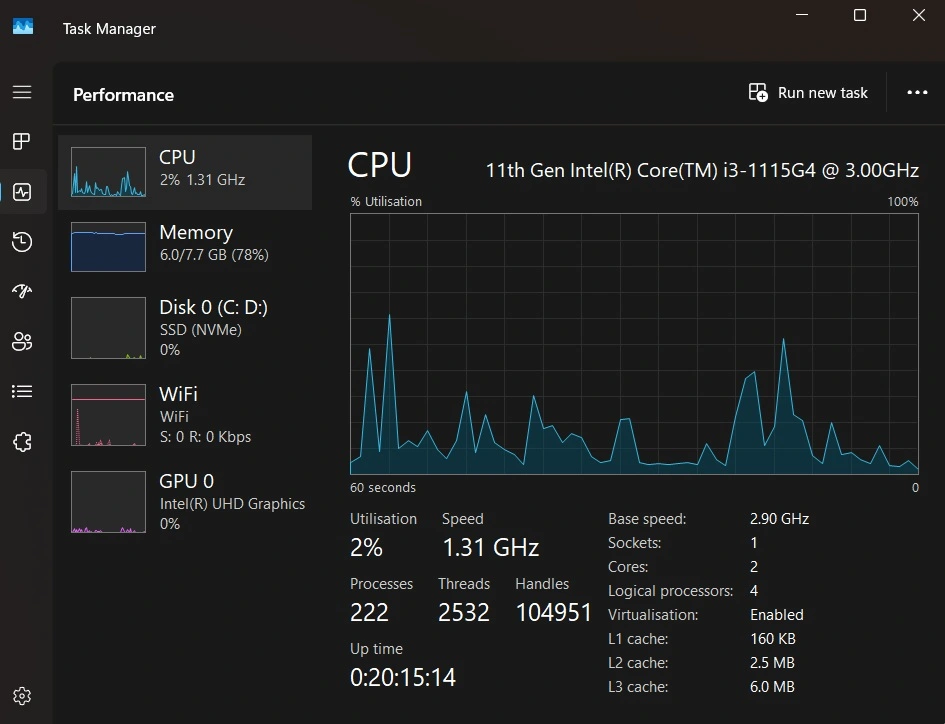 cach tang toc laptop cu chay Windows 1110 5